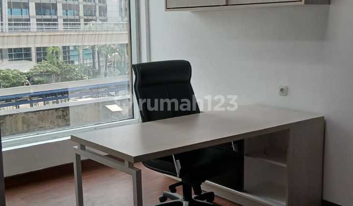 Graha Aktiva Office for Rent 190 sqm Furnished Kuningan LRT Access