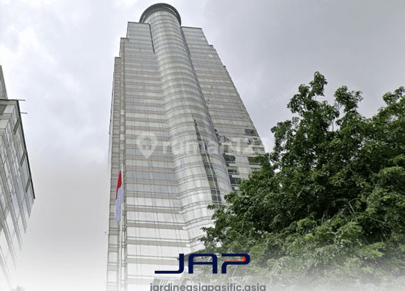 Disewakan Kantor Sinarmas Land 154 m2 Bare Thamrin Dekat MRT HI 1