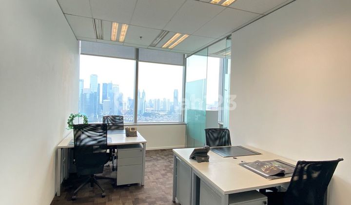 Furnished 4-Person Unit Office in DBS Tower Satrio Near Lotte Mall