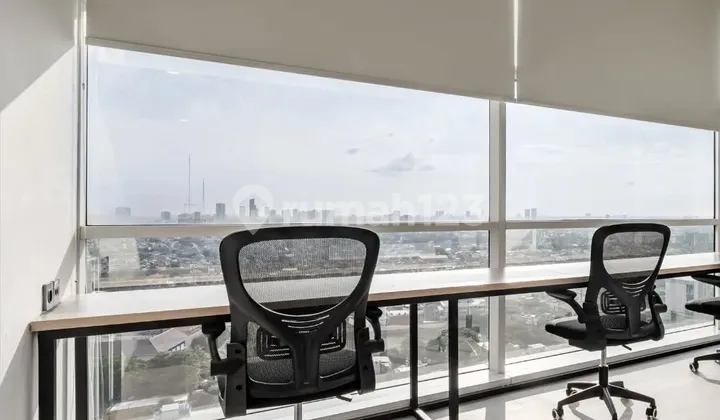 Office for Rent, Furnished for 3 People in Citicon Tower Slipi Jakarta