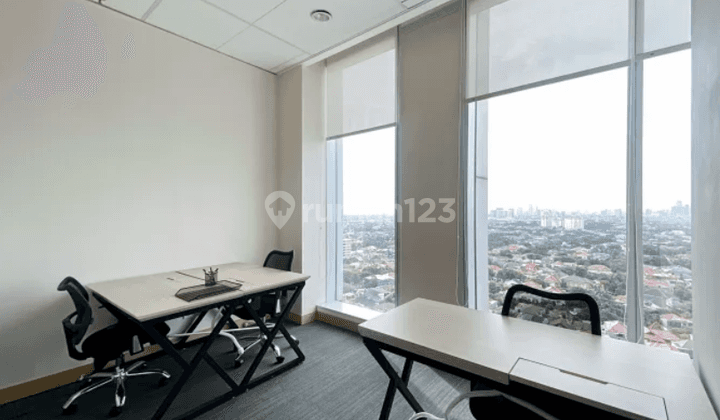Sewa Kantor Unit Furnished 6 Pax di JB Tower Kebon Sirih dekat MRT 1