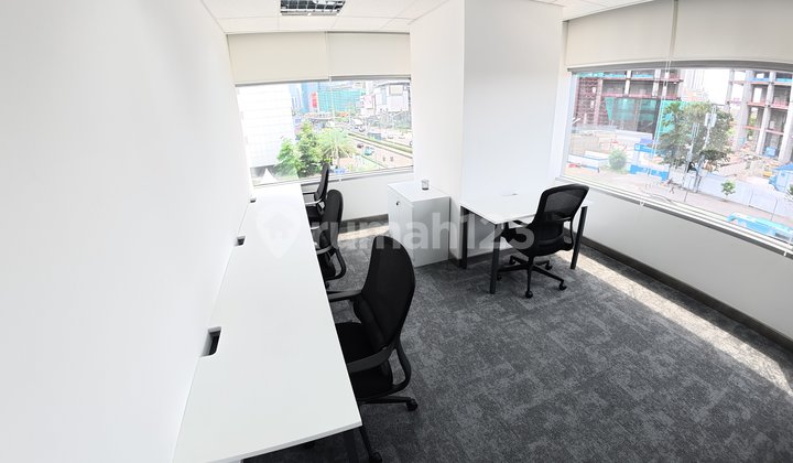 Kantor Unit Furnished 2 Pax di Sinarmas Land Thamrin Dekat MRT