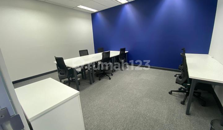 Sewa Kantor Unit Furnished 6 Pax di Plaza Asia Sudirman Dekat MRT