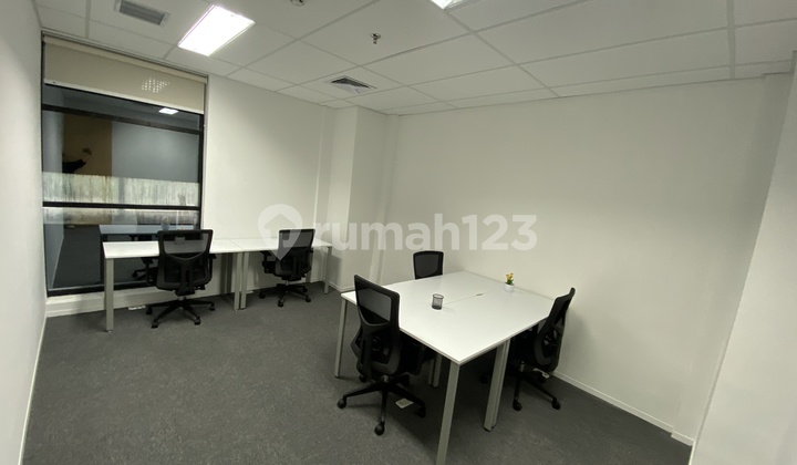 Office Unit Rental Furnished for 8 People at Wisma SSK West Jakarta