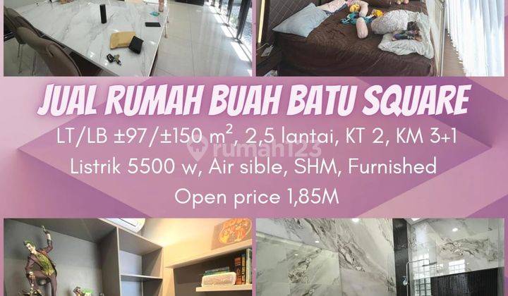 Rumah 2 Lantai Bagus Furnished SHM di Buah Batu Square , Bandung 1