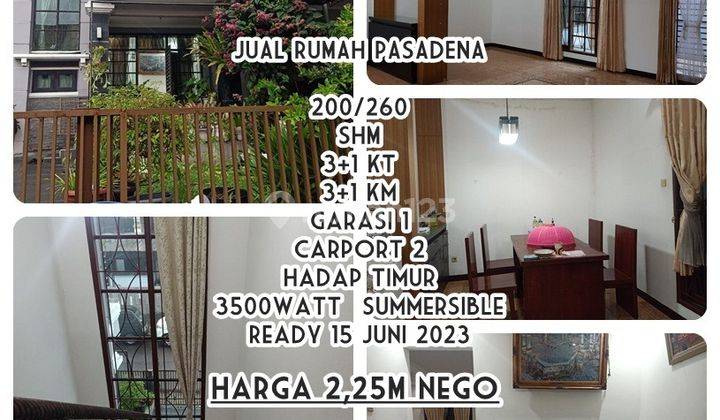 Rumah Bagus Unfurnished SHM di Pasadena , Bandung 1