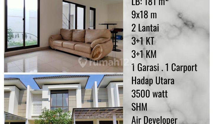 Rumah 2 Lantai Bagus Unfurnished SHM di Btari Summarecon Bandung, Bandung 1