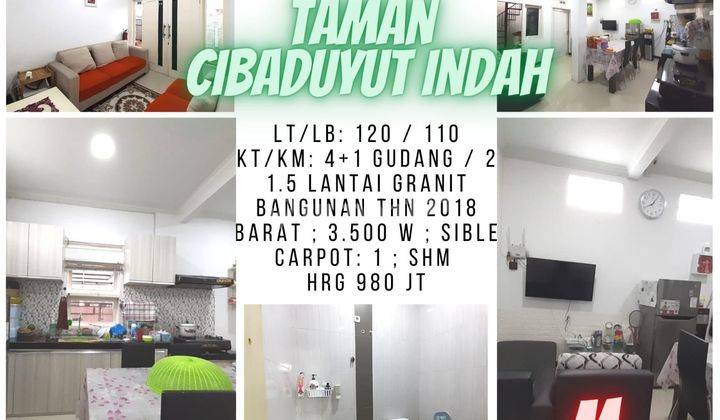 Rumah Bagus Unfurnished SHM di Taman Cibaduyut Indah , Bandung 1