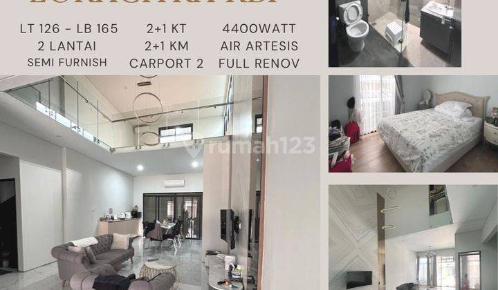 Rumah 2 Lantai Sudah Renovasi Semi Furnished di Lokacitra Kbp , Bandung 1