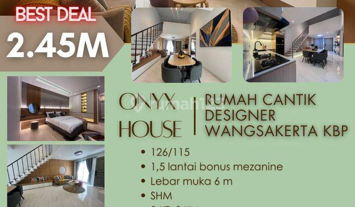 Di Jual Rumah Onyx House Kbp Wangsakerta 1