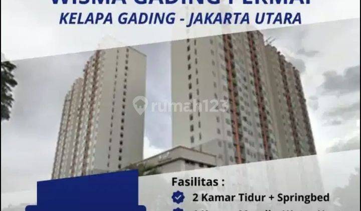 Dijual Cepat Bu Apartemen Wisma Gading Permai Furnished 2 Kamar Tidur 1