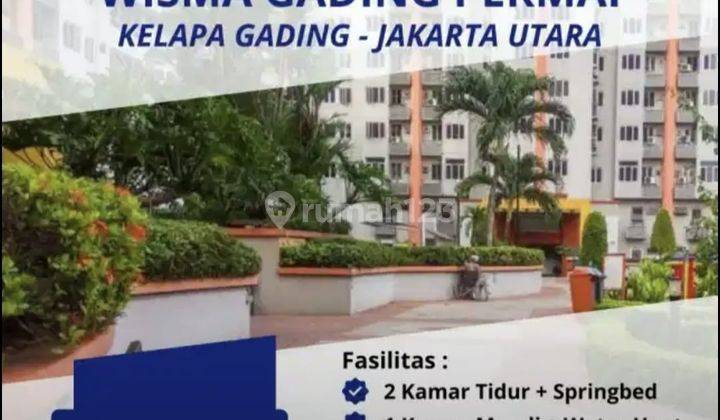 Dijual Cepat Bu Apartemen Wisma Gading Permai Furnished 2 Kamar Tidur 2