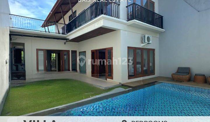 For Sale New Modern Home Style Villa With 3 Bedrooms Semi Furnished In Kerobokan Bali. 1