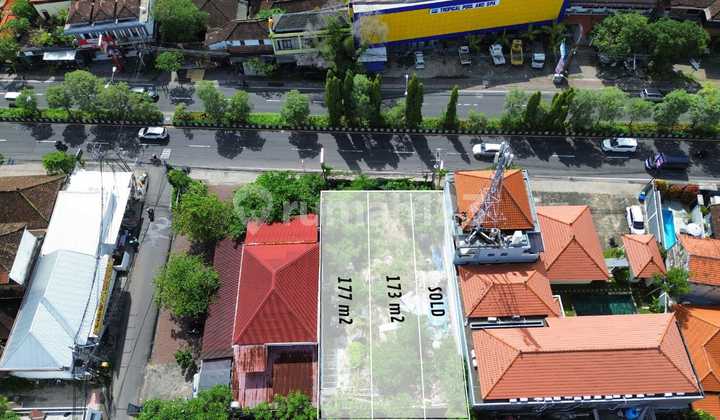 Tanah Komersial 173 M2 Pinggir Jalan Bypass Sanur Denpasar Tanah Komersial 173 M2 Pinggir Jalan Bypass Sanur Denpasar
