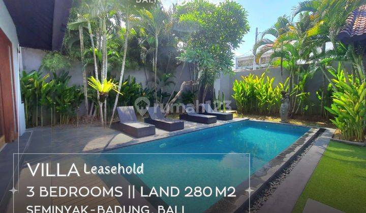 Lease Longterm Until 2046, Modern Villa 3 Bedrooms Located In Seminyak Bali. 1