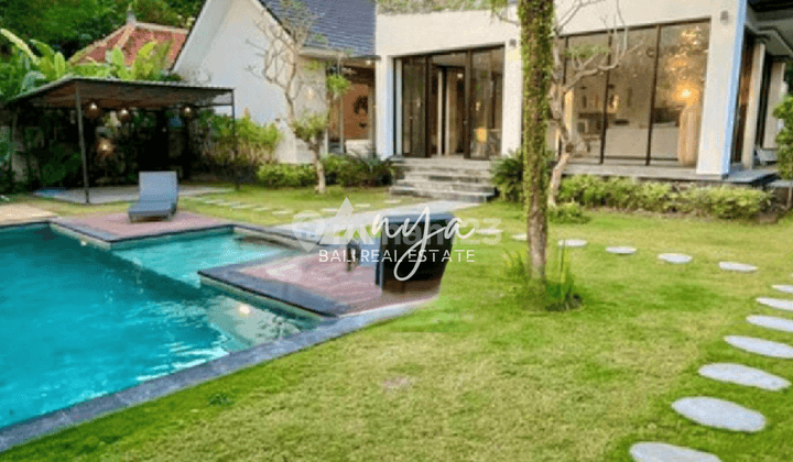 Leasehold For Longterm 29 Years, 4 Bedrooms Brand New Villa Tropical Garden In Canggu Bali 2