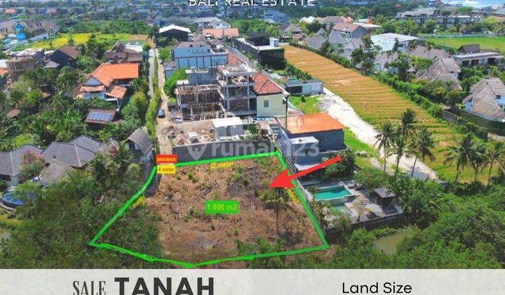 Tanah di Pererenan Canggu, Badung Sertifikat Hak Milik 100 m² 1