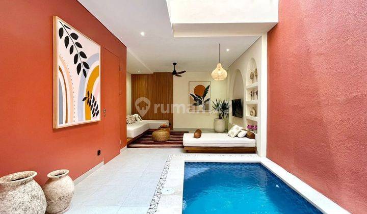 For Sale 2 Bedrooms Brand New Villa Mini Mediterranean Furnished in Pecatu Bali. Estimated completion in Sept 2025 2