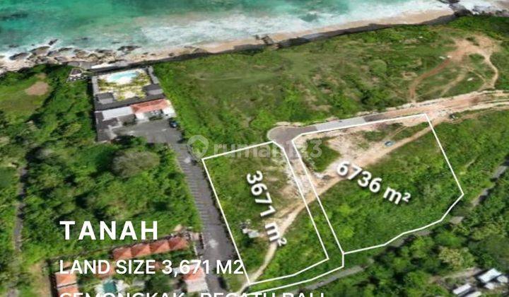 Tanah 3671 m2 SHM ocean view Pecatu, Badung 1