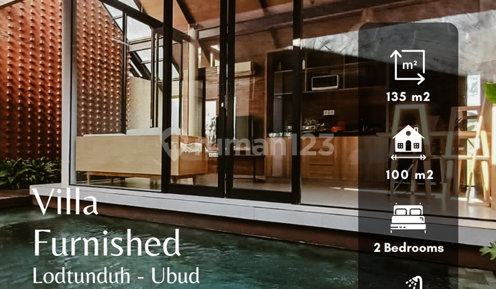 Turun Harga , Villa Minimalis 2 Bedrooms Furnished Di Lodtunduh Ubud Bali 1