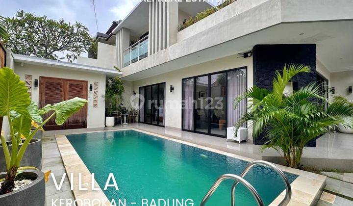 Freehold Brand New Villa 2 Bedrooms Furnished Close Seminyak In Kerobokan Bali 1