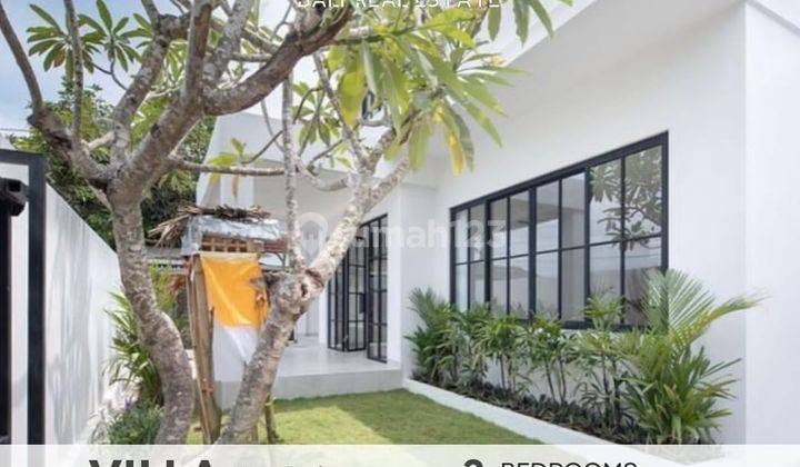 Freehold 3 Bedrooms Villa Contemporary Modern White Fully Furnished In Seminyak Bali 1