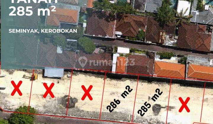 Remaining 1 Plot of Land in Bidadari Seminyak Kerobokan, SHM 286 m² 1