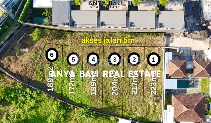 Land in Kayu Tulang Canggu, Badung SHM 172 m² Land in Kayu Tulang Canggu, Badung SHM 172 m²