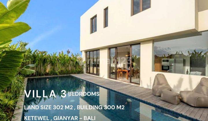 Freehold Luxurious Private 3 Bedrooms Villa Furnished ocean view in Pabean Beach Gianyar Bali  1