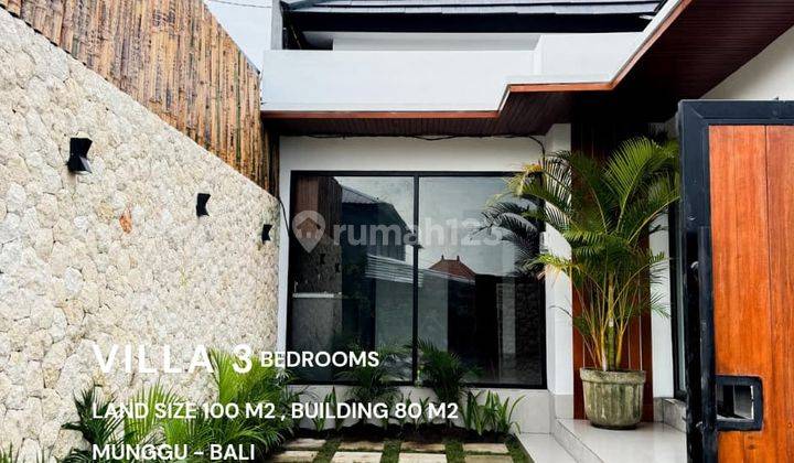 Freehold  Brand New 3 Bedrooms Villa Furnished in Munggu Bali 1