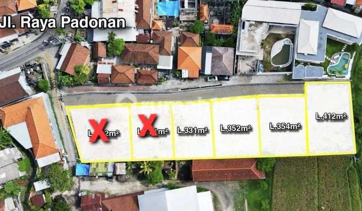Sisa 2 Plot Tanah Kavling 3 Arean di Padonan Canggu Sisa 2 Plot Tanah Kavling 3 Arean di Padonan Canggu
