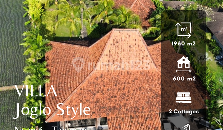 Luxury Joglo Style Villa with Rice Field View in Nyanyi, Tabanan Bali