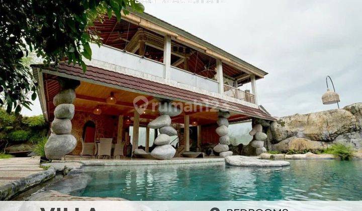 Leasehold 25 Years,this Villa Separate Of 3 Buildings Surrounded By Rice Fields And Mountain View In Ubud Bali