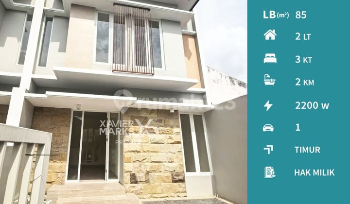 Rumah Baru 2 Lantai Siap Huni di Jl. Ikan-Ikan, Lowokwaru Malang 1