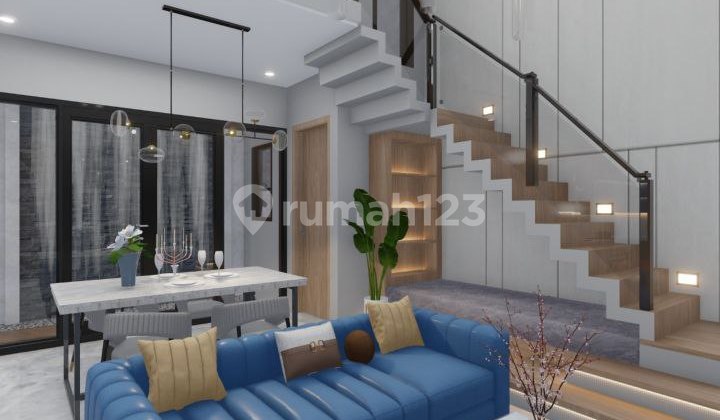 Rumah Baru Sukun Malang Kota dengan Desain Industrial 2 Lantai.full Furnished,Interior,Dan Elektronik 2