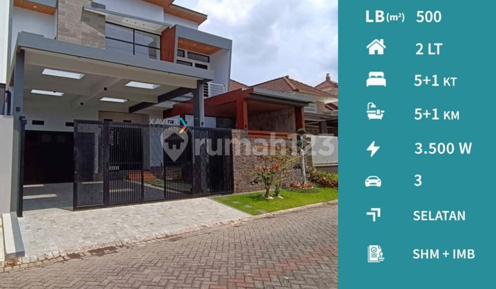 Rumah Baru Gress Desain Modern di Araya Golf, Malang