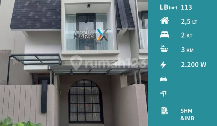 Villa Scandinavian Style Full Furnished Tipe The Prive di Habitat Kingspark8, Batu