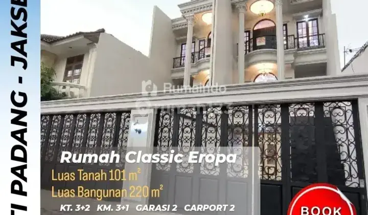 Dijual Rumah Eropa Classic Jati Padang Jakarta Selatan 1