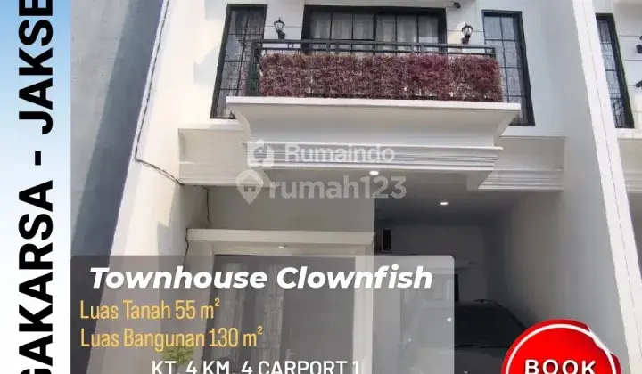 Dijual Rumah Townhouse Clownfish Jagakarsa Jakarta Selatan 1