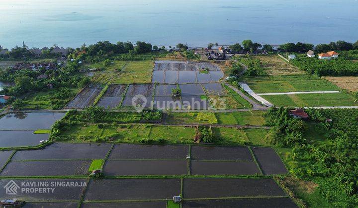 Tanah Kavling View Sawah Dekat Pantai di Seririt