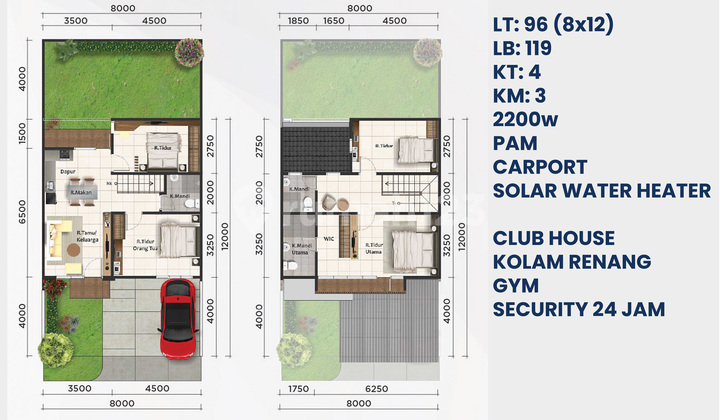 Rumah Cluster Free Ppn, Potala, Paramount Village, Semarang Barat 2