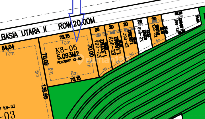 Dijual Kavling Industri Siap Bangun Luas 5.093 m² Delta Silicon 2