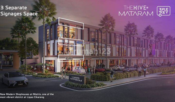 Dijual Ruko Indent The Hive Mataram 3 Lantai Lippo Cikarang 1