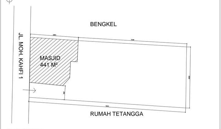 Kavling Beserta Rumah Lama Di Jalan Moh Kahfi Harga 5.8juta/Meter Masih Bisa Nego 2