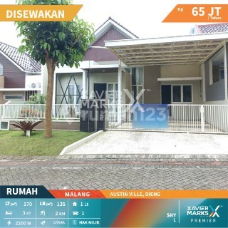Disewakan Rumah Baru Austinville Dieng Malang  1