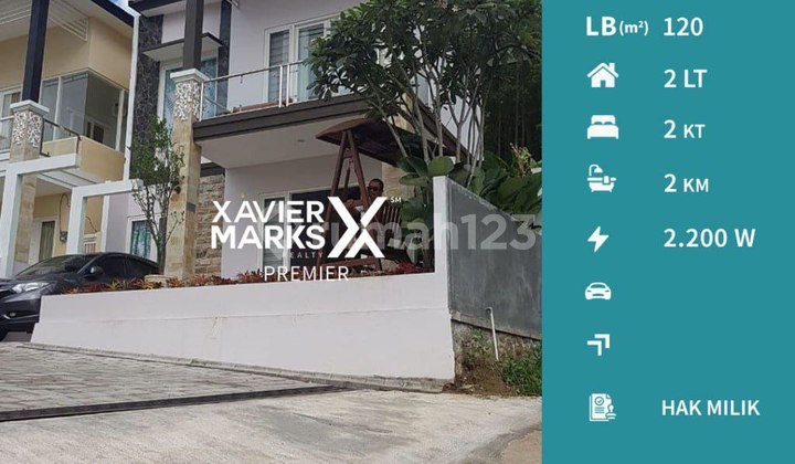 For Sale Villa with Swimming Pool in Puri Bidadari, Songgoriti Batu