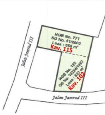 Tanah Setabudi Regency Siap Bangun Luas 1281 m²  2