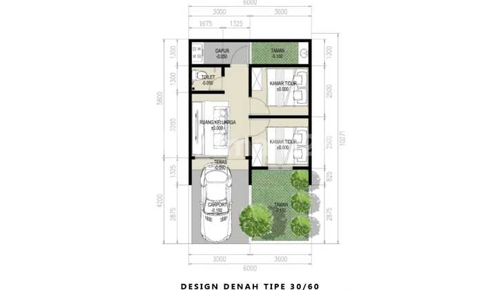Rumah modern cukup boking 1 juta allin di mega regensy  12