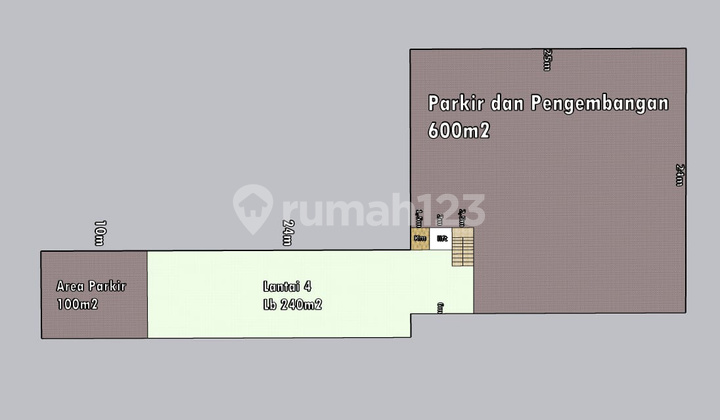 Gedung Baru Gress. 4 Lantai Include Lift. Puri Anjasmoro Raya 2