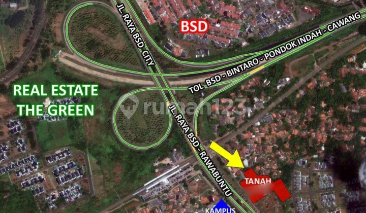 Dijual Lahan Di Jln Raya Rawabuntu Bsd Seberang Stasiun Kereta